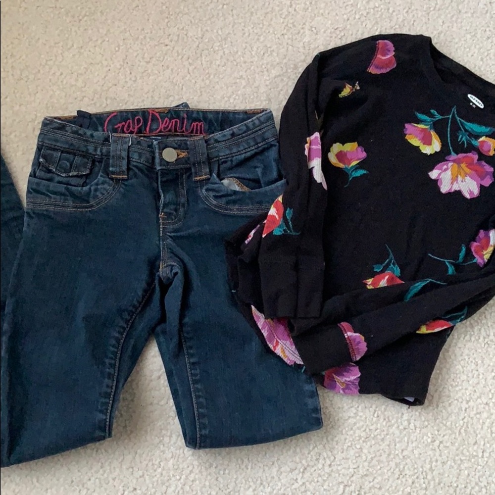 Gap pants/ Old Navy long sleeve shirt